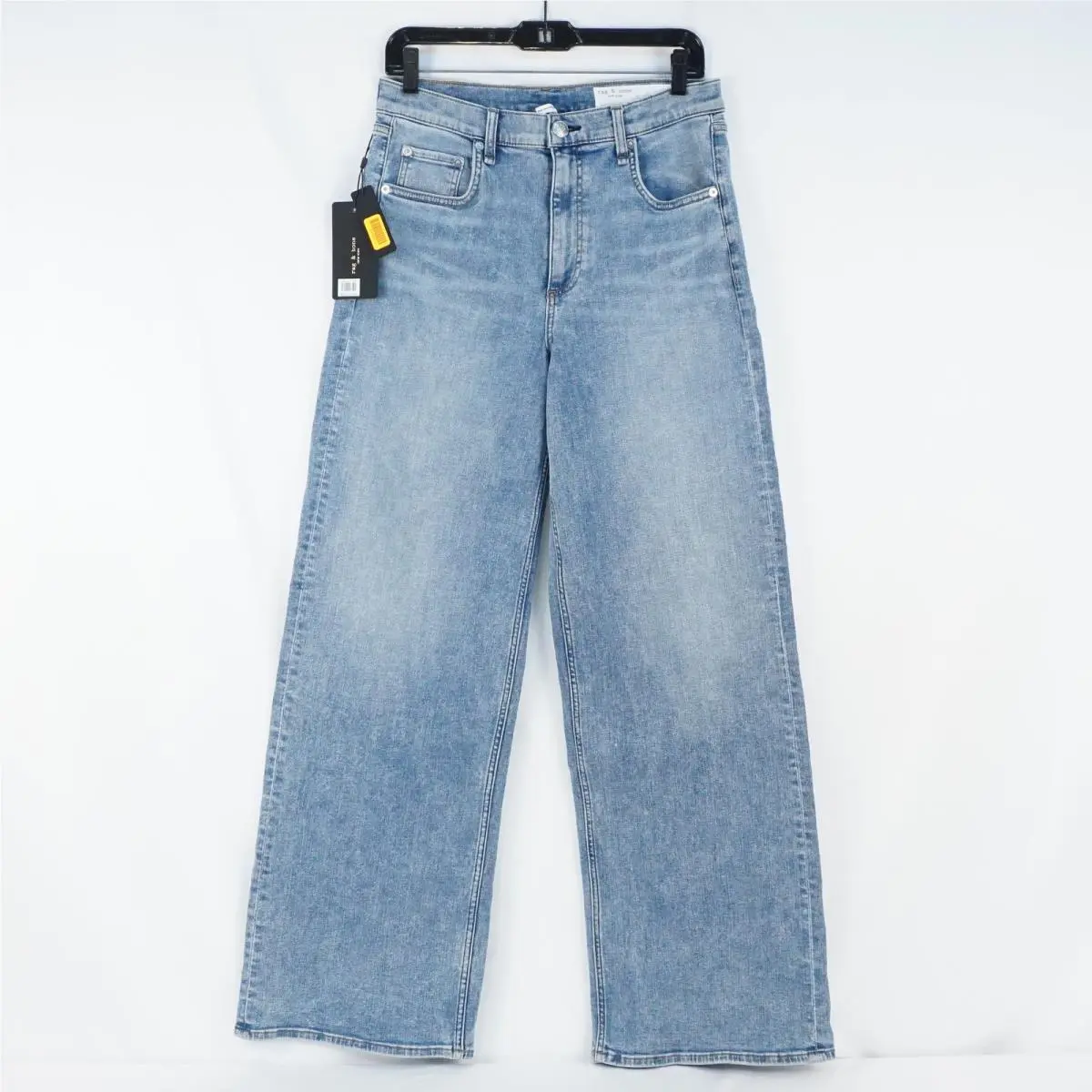 Rag Bone Andi Wide-leg High-rise Flexi Denim Jeans In Lyon - Women`s Size 30