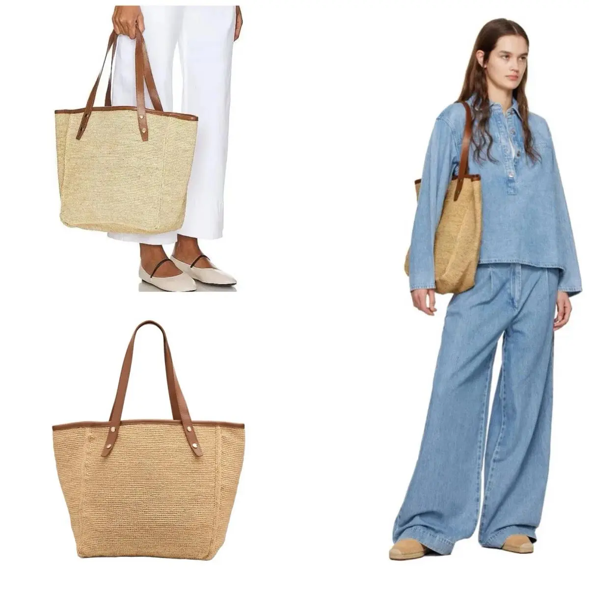 Rag Bone Daily Tote Straw In Natural