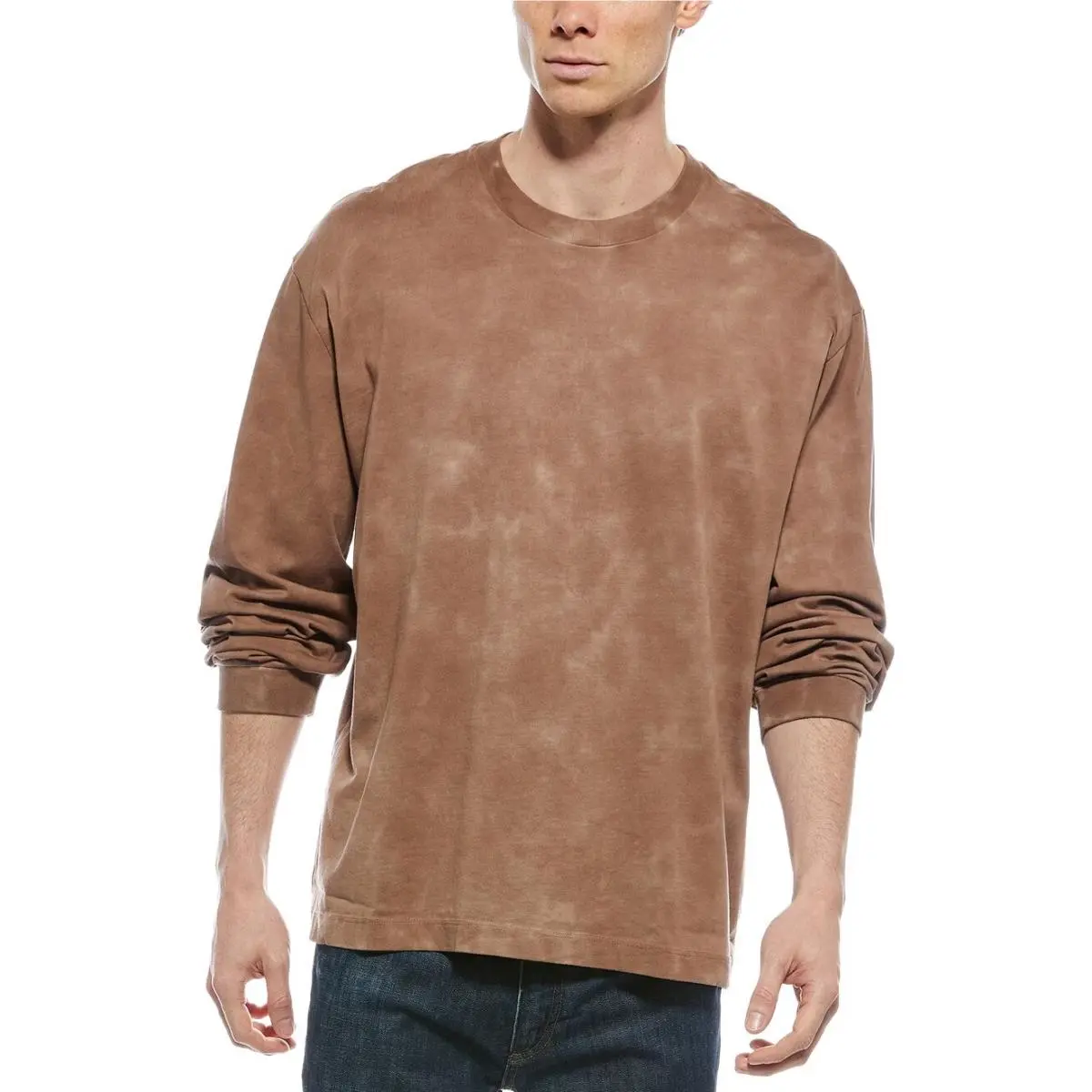 Rag Bone Cliff Washed Printed Long Sleeve Tee Size S
