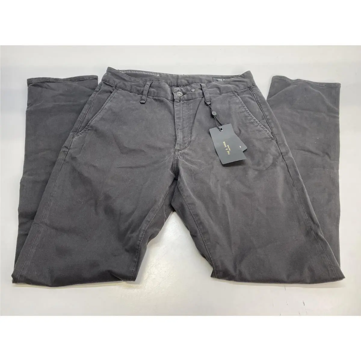 Rag Bone Mens Pant Jet Black Size 31 Fit 3 Athletic Stretch Cotton Twill Chino