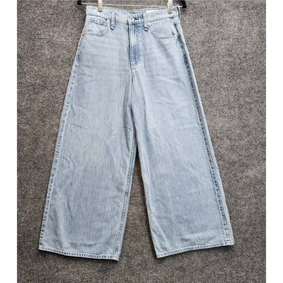 Rag Bone Serena Crop Womens High Rise Wide Leg Lyocell Jeans Size 25