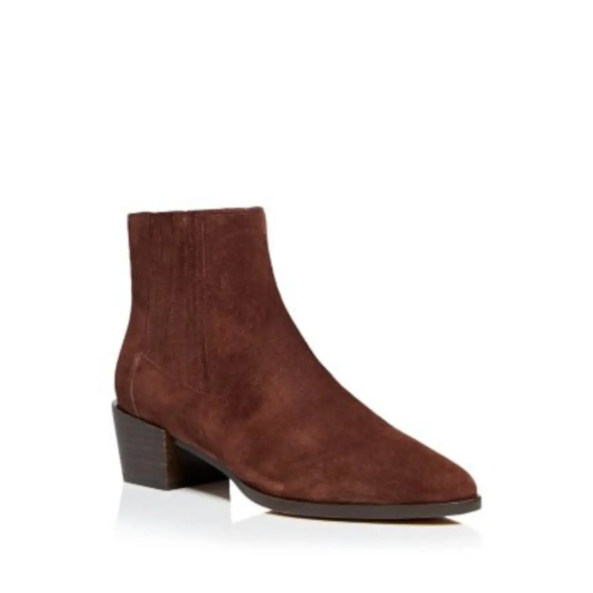 Rag Bone Womens Brown Goring Rover Pointed Toe Block Heel Leather Booties 37.5
