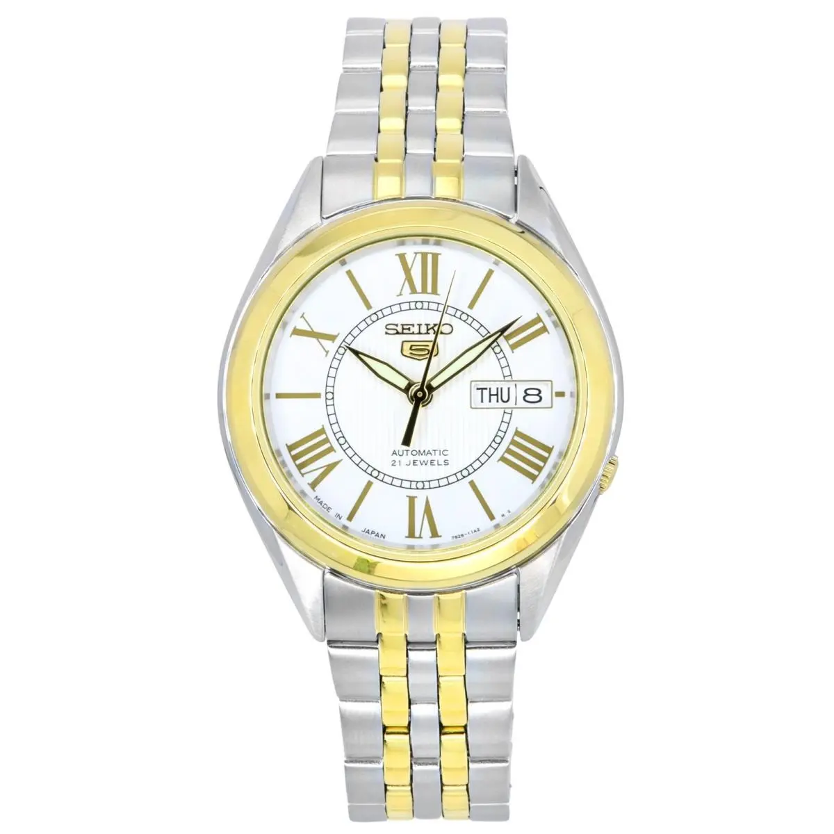 5 Silver Dial 21 Jewels Day/date Automatic SNKL36J1 30M Analog Mens Watch by Seiko