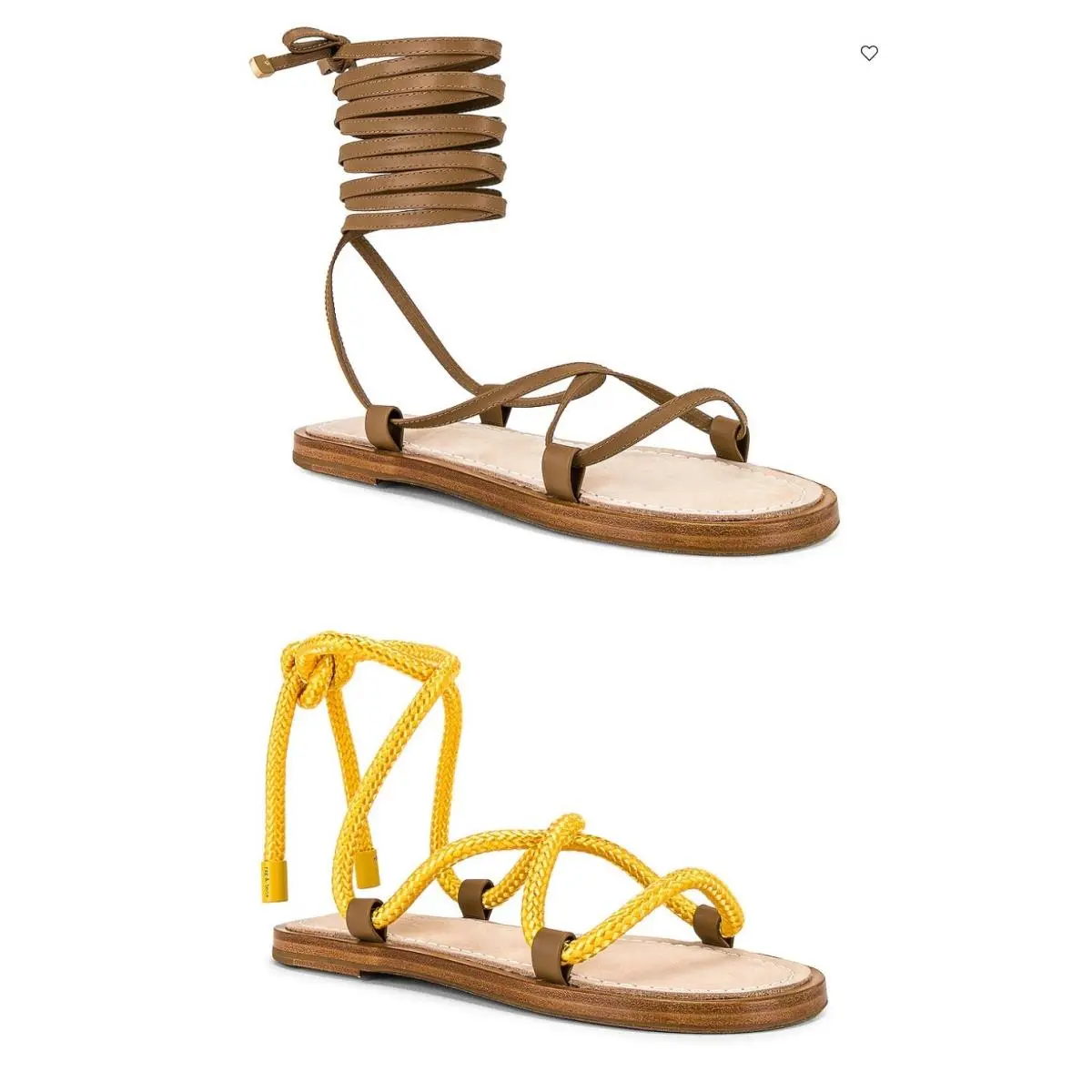 Rag Bone Gladiator Sandal Size 6.5 Tan Festival Gold Ankle Wrap Laces