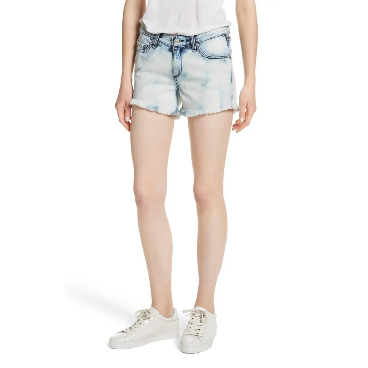 Women`s Rag Bone Jean Cutoff Denim Shorts Size 25 - Blue