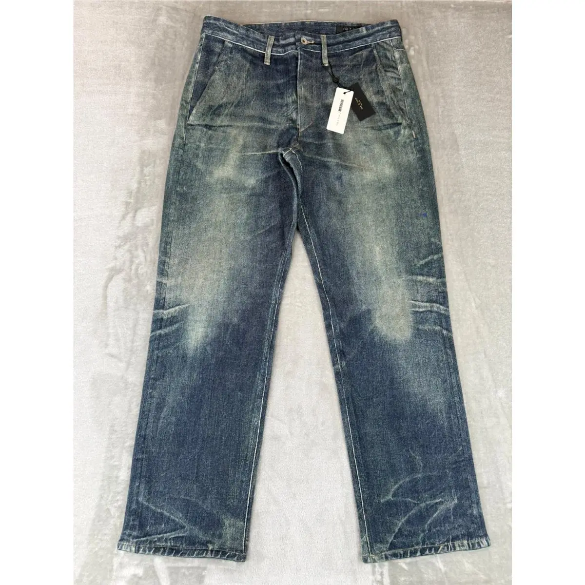 Rag Bone Fit 4 Miramar Terry Pant Mens 33x32 Marcus Blue Soft Stretch