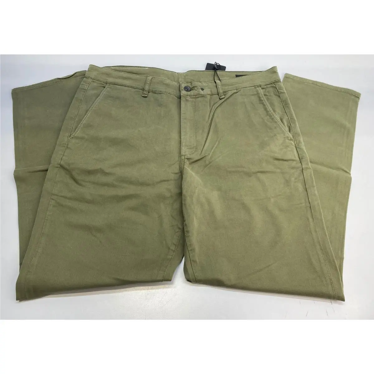 Rag Bone Mens Pant Dark Green Size 38 Fit 2 Stretch Slim Cotton Twill Chino