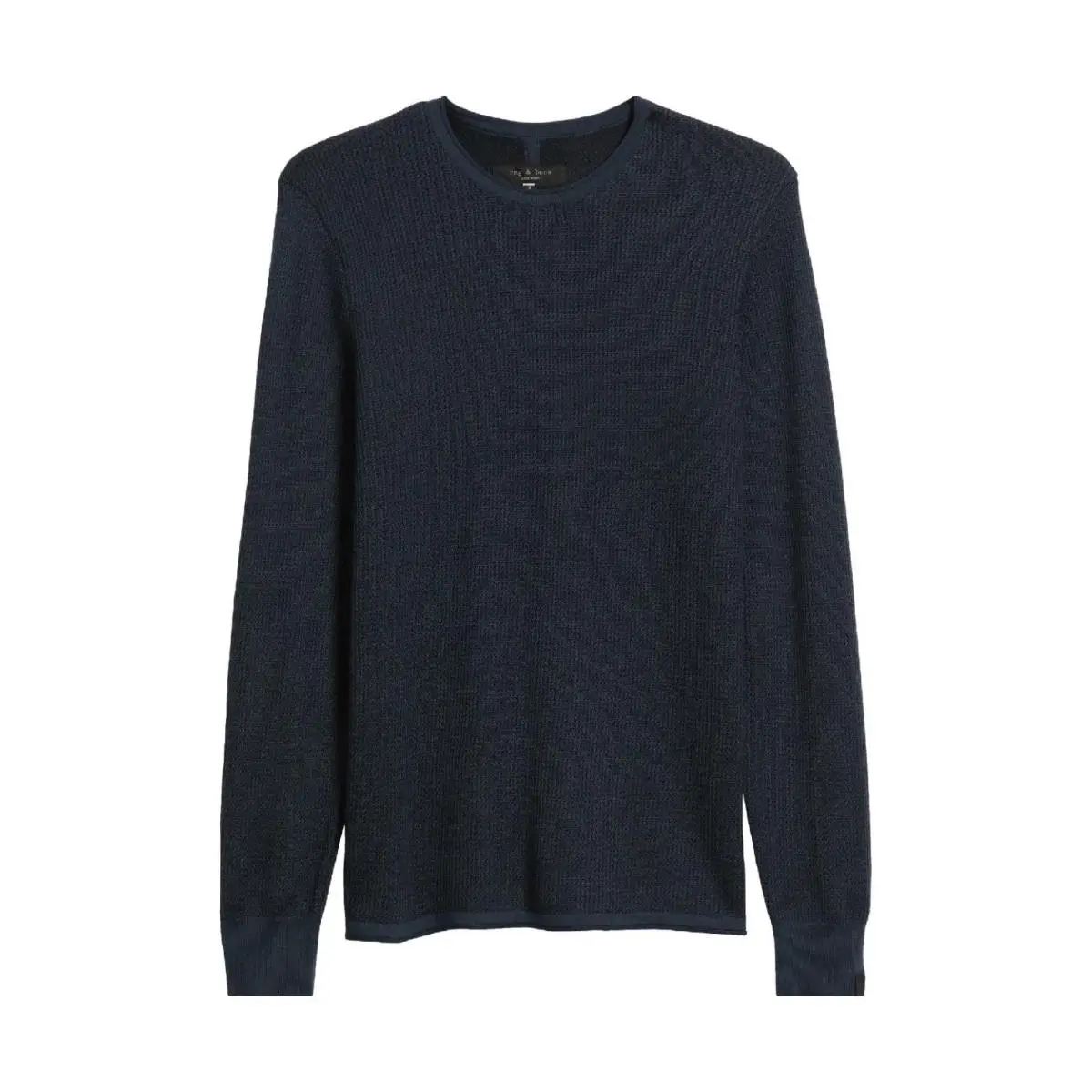 Rag Bone Men`s Gregory Merino Wool Sweater In Blue Sz. L