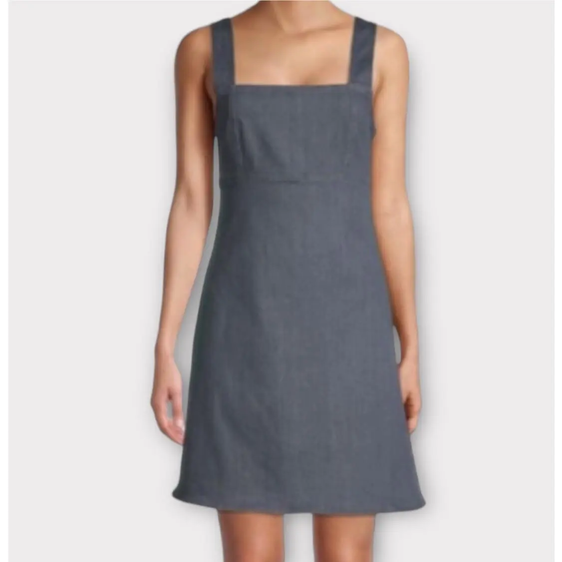 Rag Bone Women’s Paula Dress XS Denim Jean Cotton Blend Luxury Minimalist