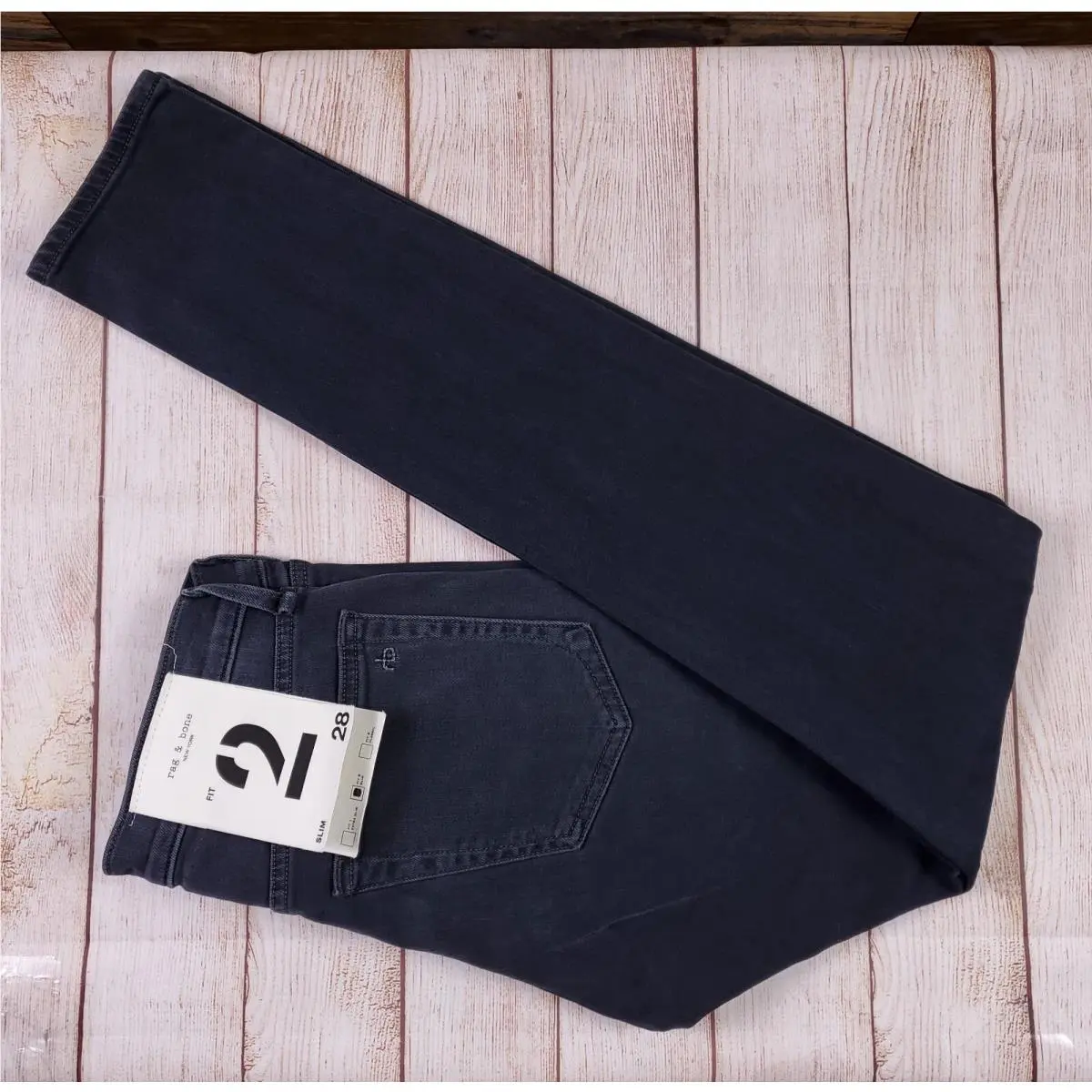 Rag Bone Mens Fit 2 Minna Slim Fit Jeans Medium Wash 28 Fit 28.5 x 33