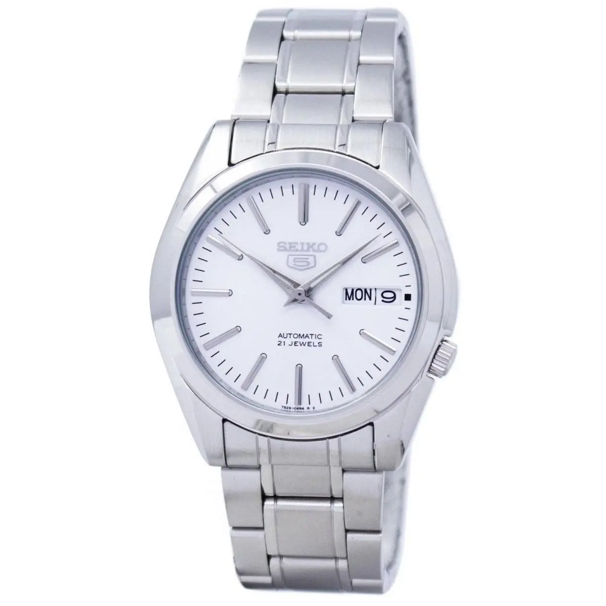 Seiko 5 Sports Automatic 21 Jewels White Dial SNKL41K1 30M Men`s Watch
