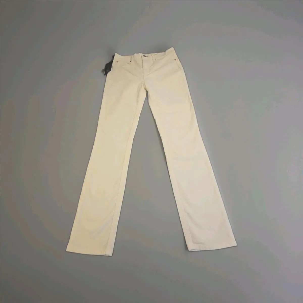 Rag Bone Women`s Size 27 White High Rise Velvet Skinny Jeans