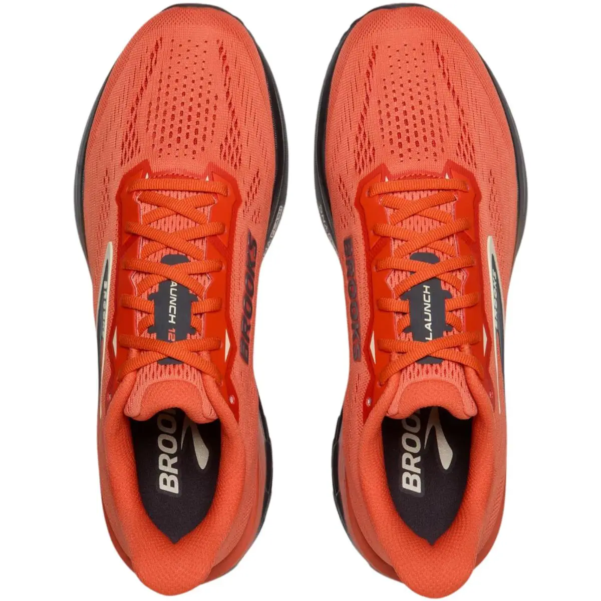 Brooks shoes - Brooks Launch 12 - Launch - Tigerlily/Blackened Pearl 7