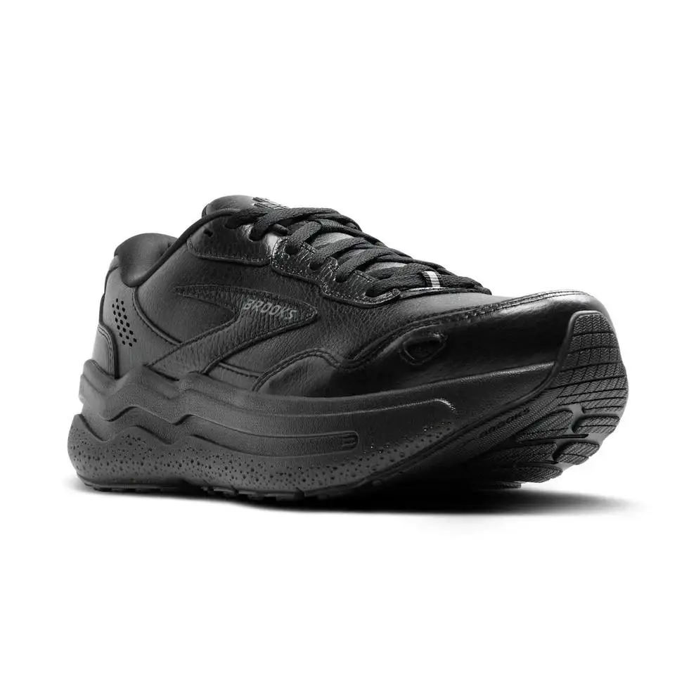 Brooks Ghost Max 2 Sneakers Men`s US 11 Black Leather Running Shoes ZOGG2886 - Black