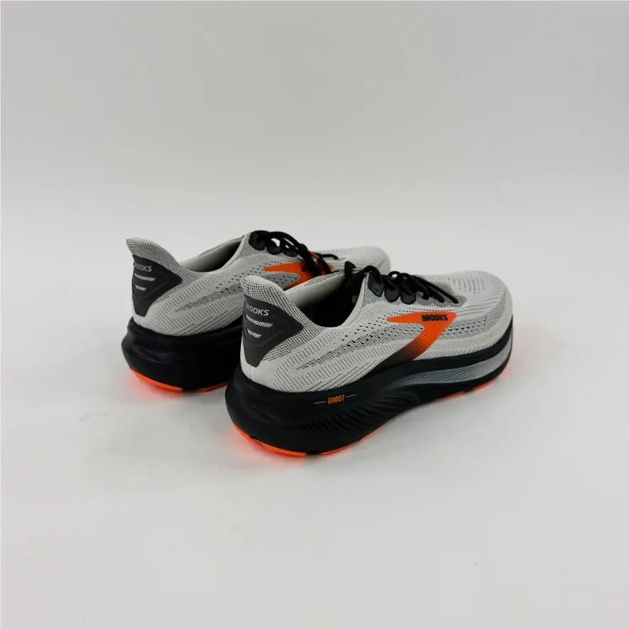 Brooks shoes - Ghost 17 - Ghost - 1104422E048105 - Oyster Mushroom/Orange/Ebony 9