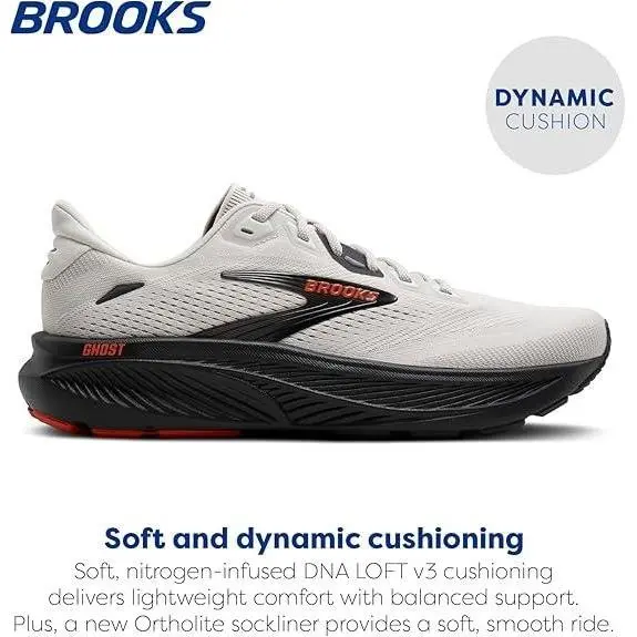 Brooks shoes - Brooks Ghost 18 - Ghost - 110493 - Coconut/Pearl/Tigerlily 0
