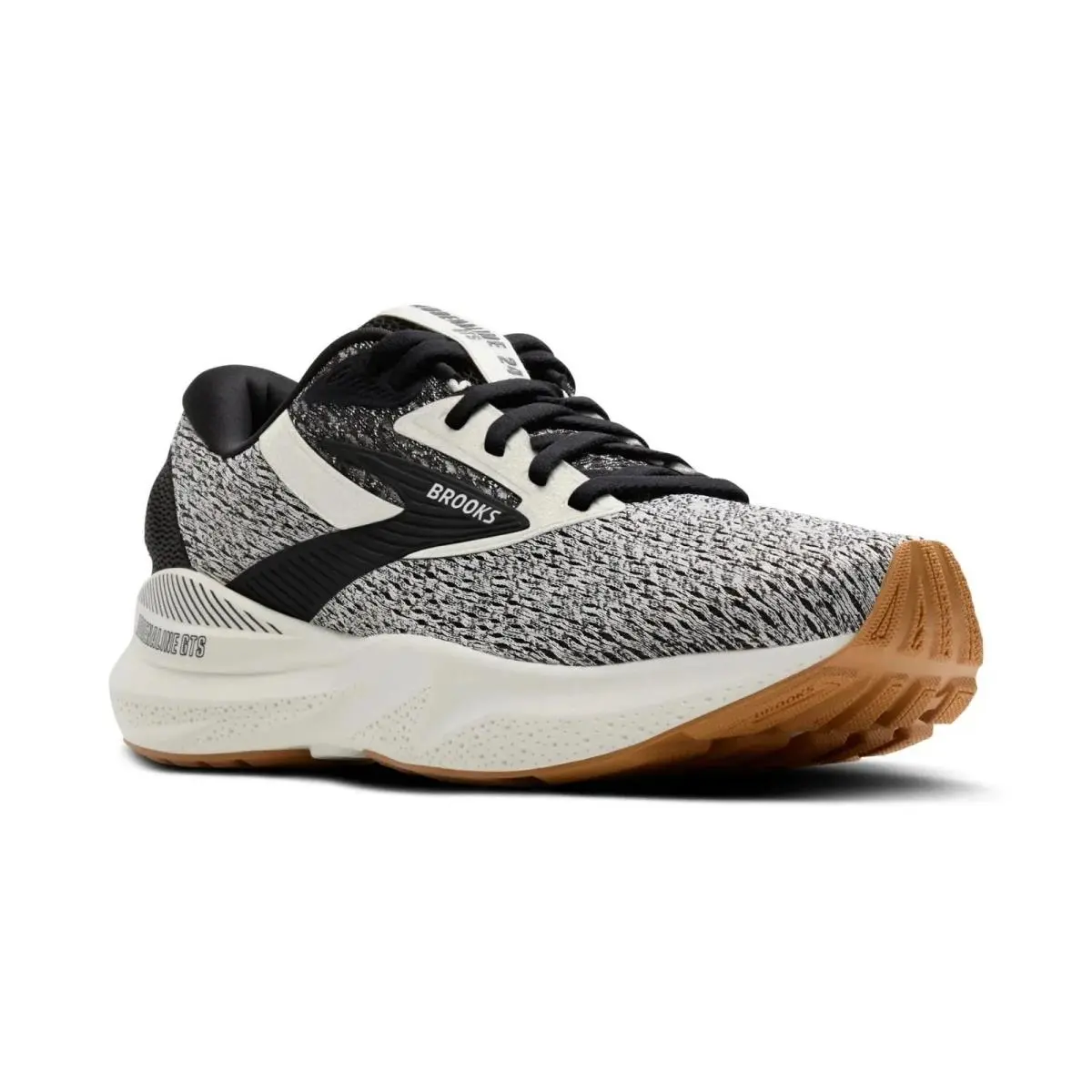 Brooks Adrenaline Gts 24 Running Shoe in Coconut/black Men`s