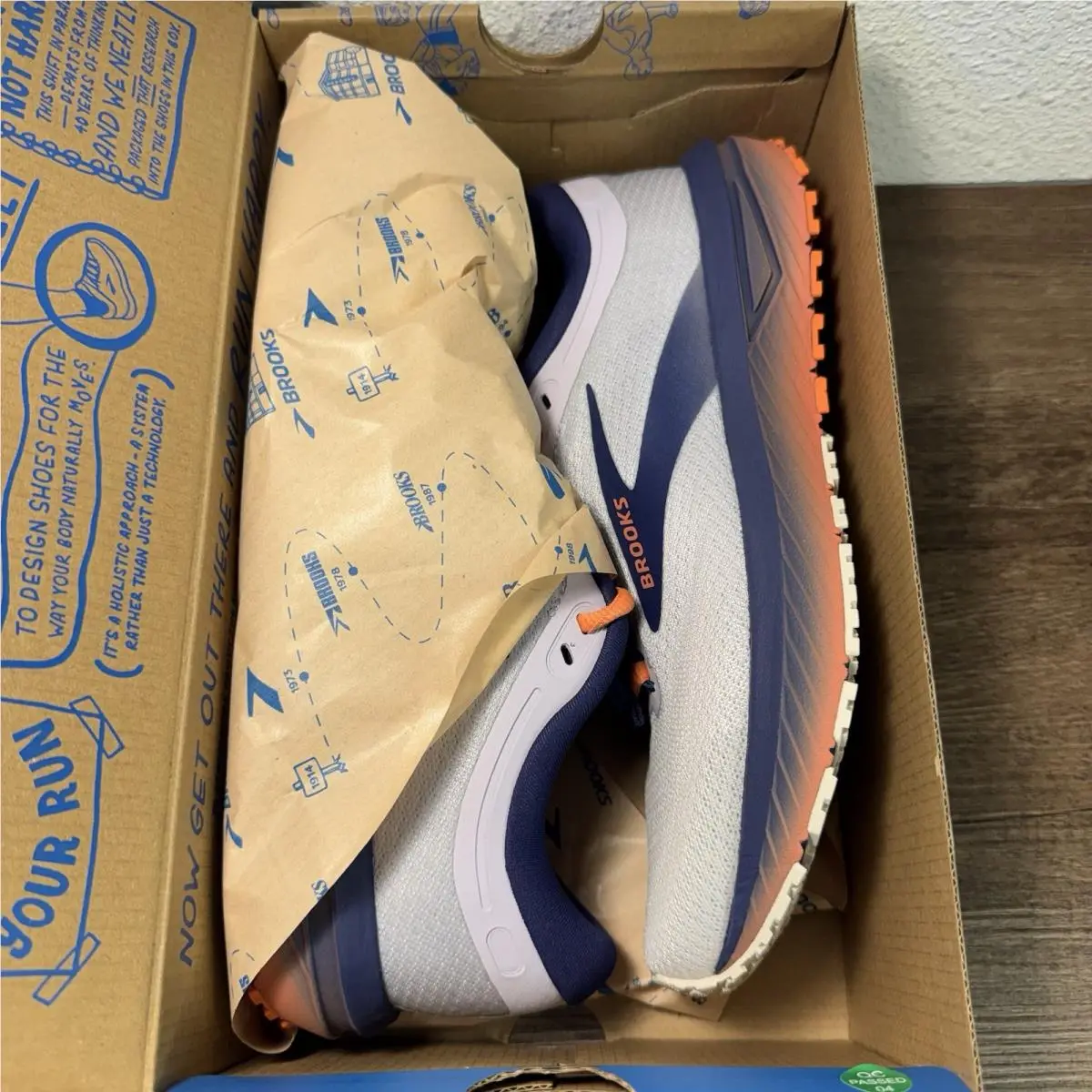 Brooks shoes - Brooks Revel 7 Blueprint - Revel Blueprint - 120424-1B-413 - White 1