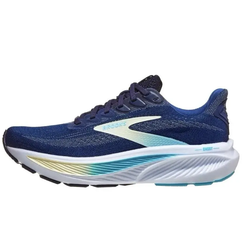 Brooks Ghost 17 Running Shoes Navy/green/turquoise Women`s Size 8.5 B