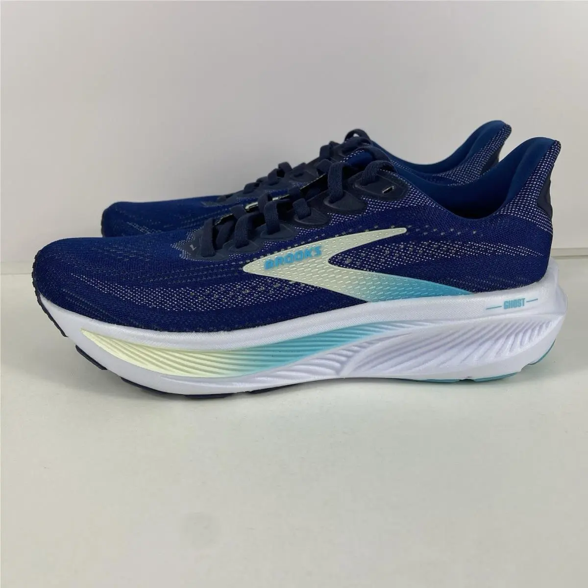 Brooks shoes - Brooks Ghost 17 - Ghost - 1204311B458 - Navy/Green/Turquoise 5