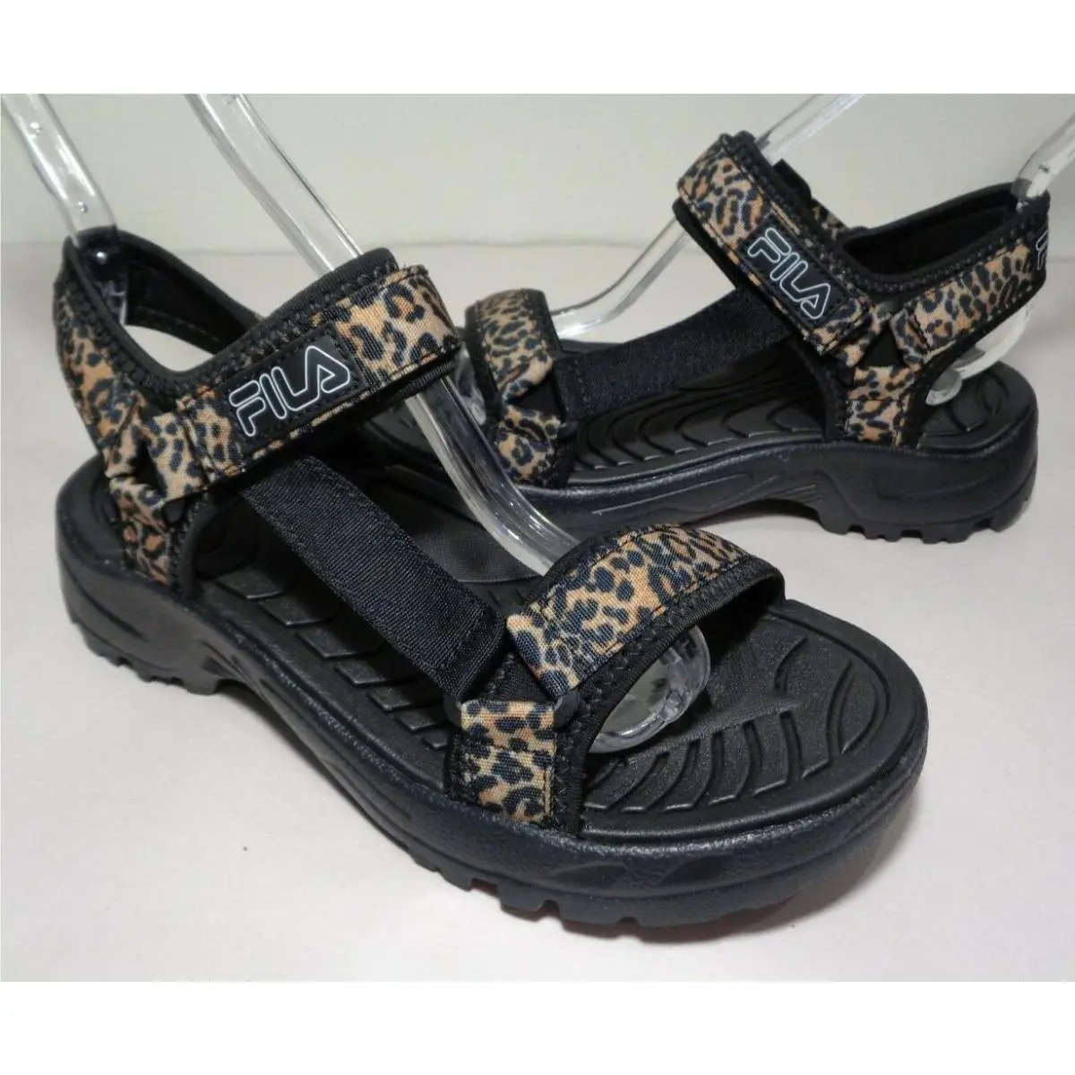 Fila Size 11 M Andros Leopard Sport Sandals Women`s Shoes
