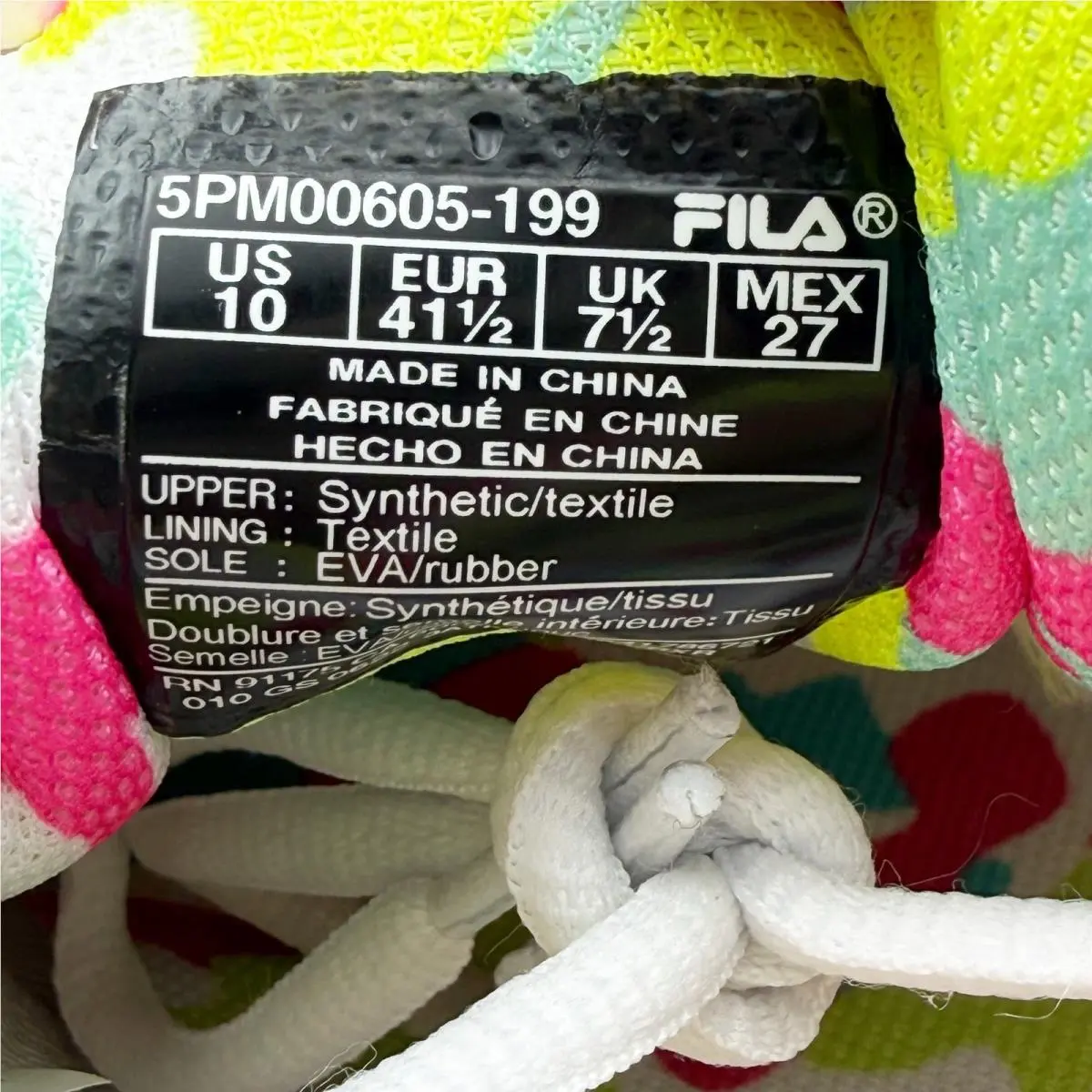 Fila shoes - White (UPC: 633641786721) 9