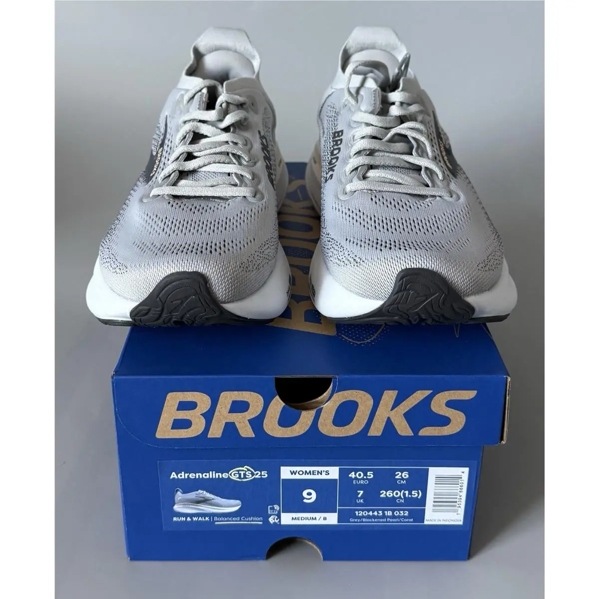 Brooks shoes - Brooks Adrenaline GTS 25 - Adrenaline GTS - Grey/Blackened Pearl/Coral (UPC: 0195394666014) 0