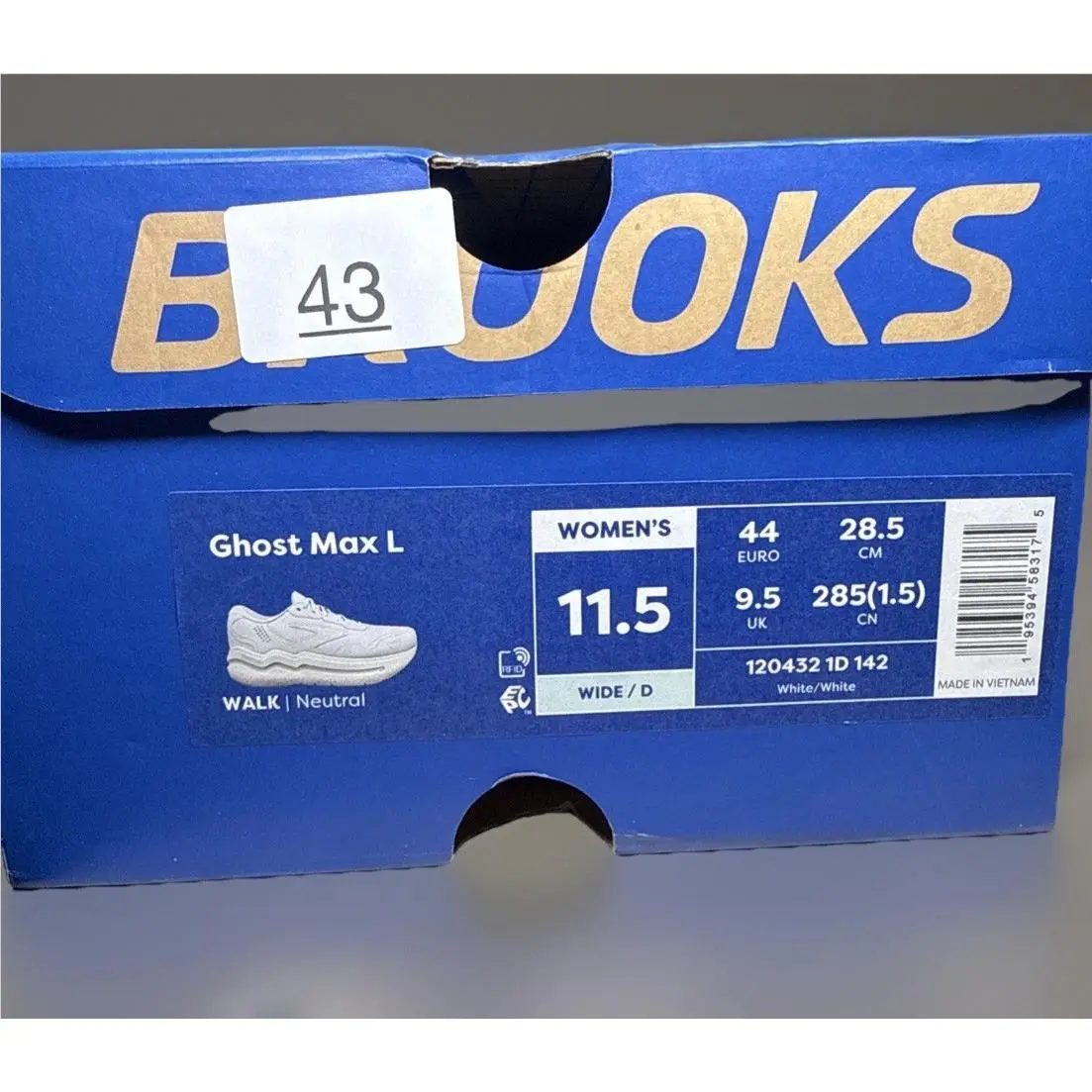 Brooks shoes - Brooks Ghost Max - Ghost Max - White (UPC: 0195394583175) 14