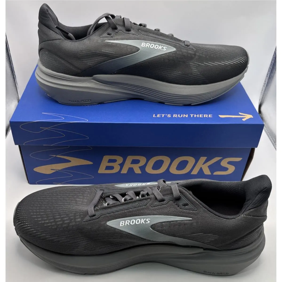 Brooks Revel 8 Mens Sz 11.5 2E Wide Running Shoes Primer Blackened Pearl