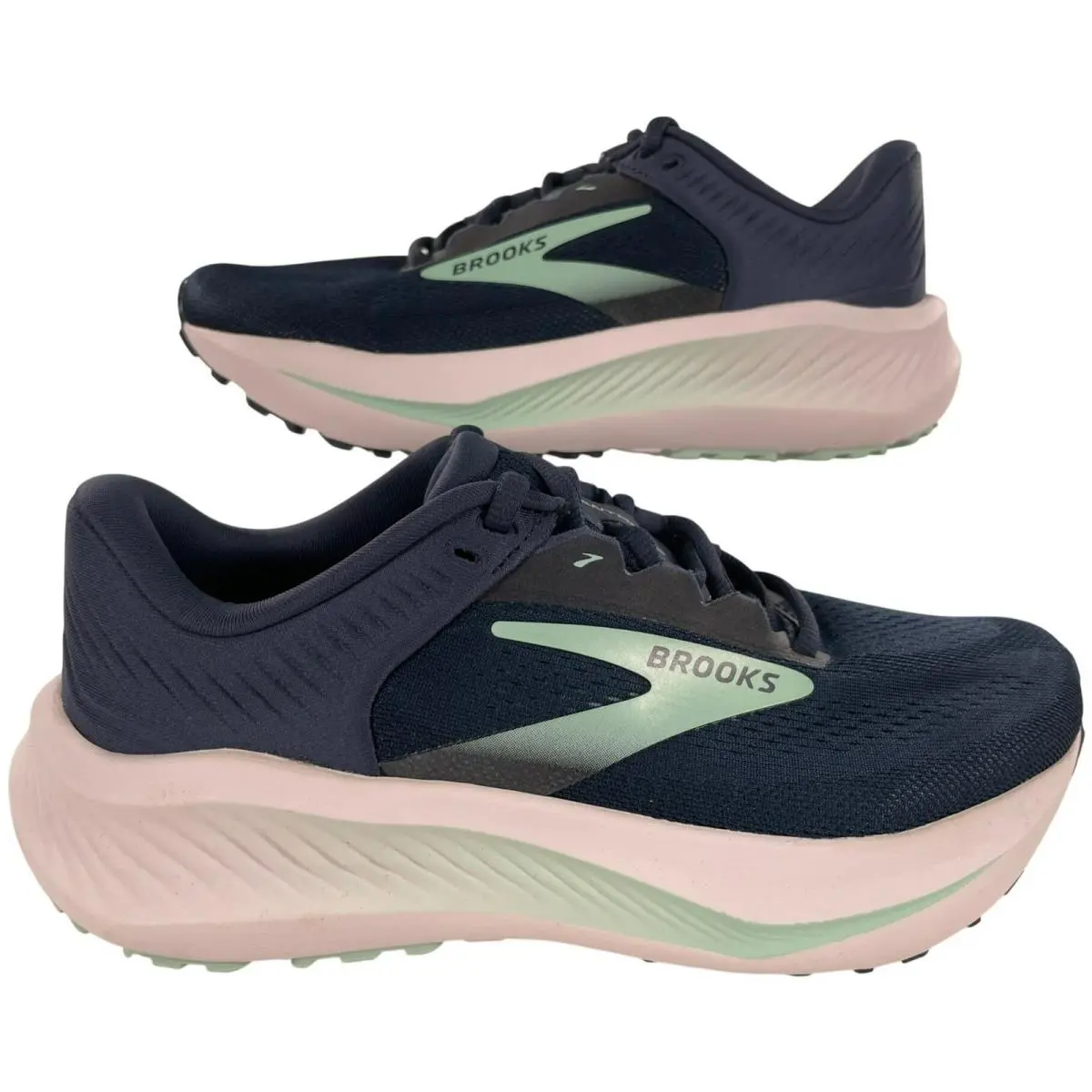 Brooks Anthem 8 Running Athletic Shoes Navy Pink Gym Women`s Size 6.5