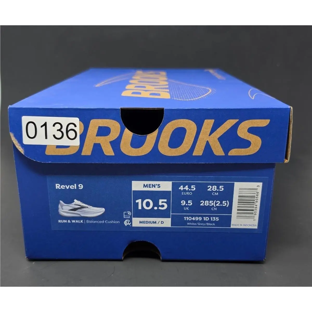 Brooks shoes - Brooks Revel 9 - Revel - White 8