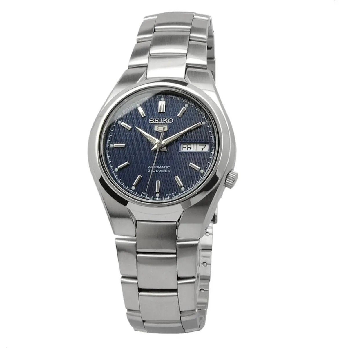 5 Automatic 21 Jewels Blue Dial Stainless Steel SNK603K1 Analog Mens Watch by Seiko