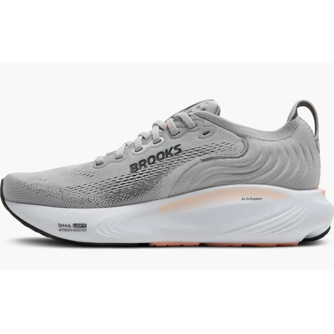 Brooks shoes - Brooks adrenaline gts 25 - adrenaline gts - Grey/Blackened Pearl/Coral (UPC: 0195394666410) 4