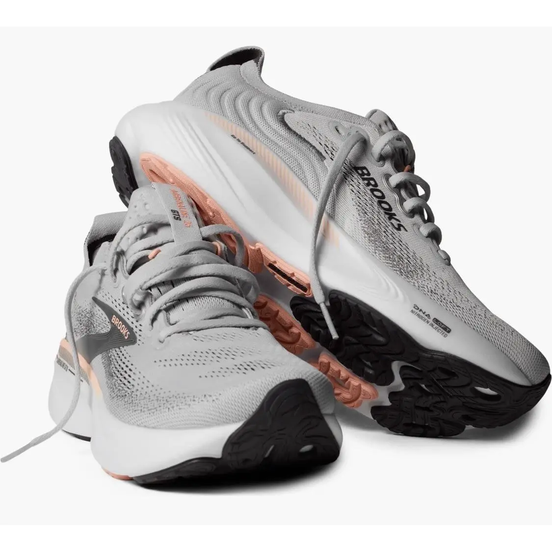 Brooks shoes - Brooks adrenaline gts 25 - adrenaline gts - Grey/Blackened Pearl/Coral (UPC: 0195394666410) 6