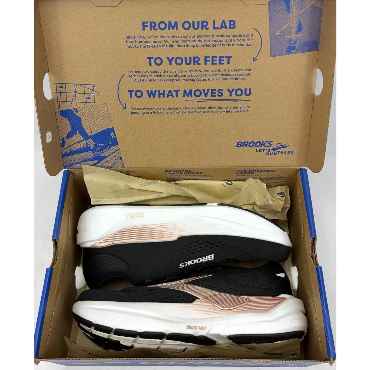 Brooks shoes - Brooks Ghost Max 3 - Ghost Max - 120457 1B 043 - Black/Rose Gold (UPC: 195394696882) 8
