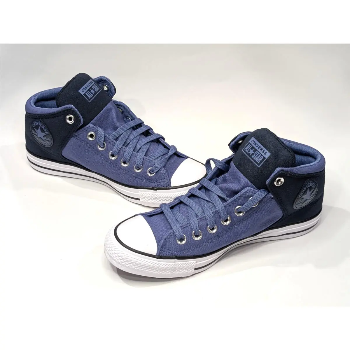 Converse Ctas High Street Indigo Storm/blk Men`s Mid Top Sneakers-asst Sizes