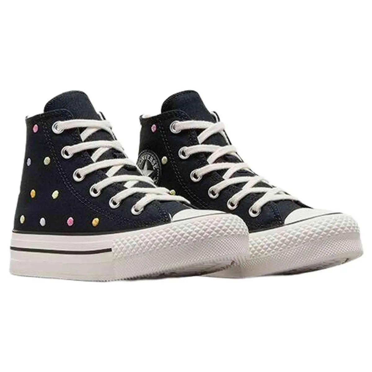 Converse Chuck Taylor All Star Lift A12609C Kids 3 Black Platform Shoes ZOGG3038