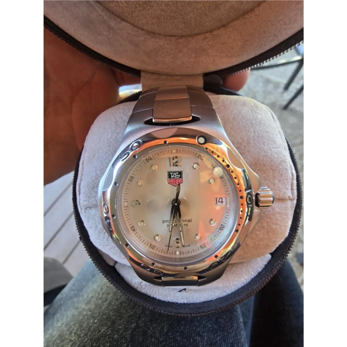 Tag Heuer Kirium WL1114-0 Professional 200M Quartz Men`s Watch Silver Dial