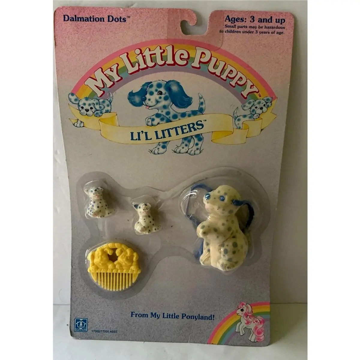 Vintage Hasbro My Little Pony Li’l Litters Dalmation Dots Wear to Package - Rare
