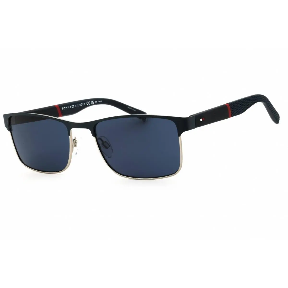 Tommy Hilfiger Men`s Sunglasses Matte Blue/ruthenium Frame TH 2040/S 0KU0 KU