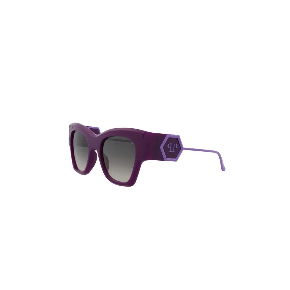 Philipp Plein Women`s 53mm Violet Sunglasses SPP120M-53-0875 - Frame: Purple, Lens: Grey, Other Frame: Violet