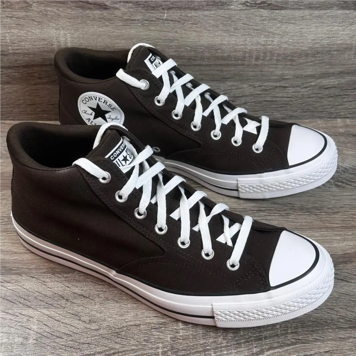 Converse Malden Street Mid Mens 11.5 Fresh Brew Brown Canvas Sneakers A11708F