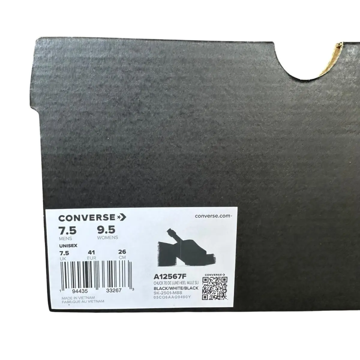Converse shoes - Converse Chuck 70 De Luxe Heel - Black (UPC: 194435332673) 5