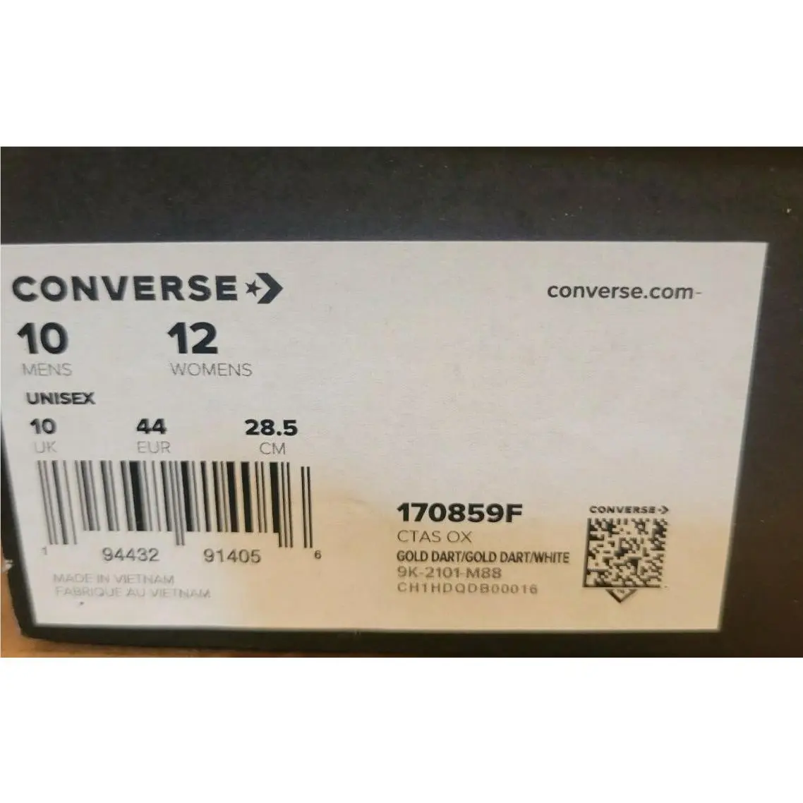 Converse shoes - Chuck Taylor - Chuck Taylor - Gold Dart/Gold Dart/White 6