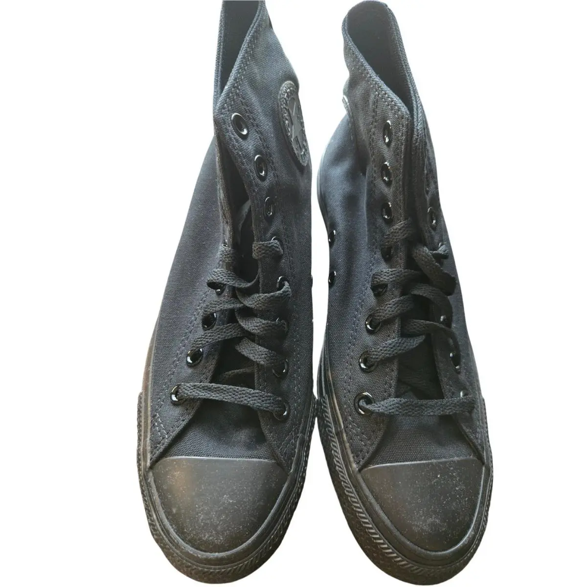 Converse Chuck Taylor All Star Hi Top Black Monochrome Sneakers M7 W9