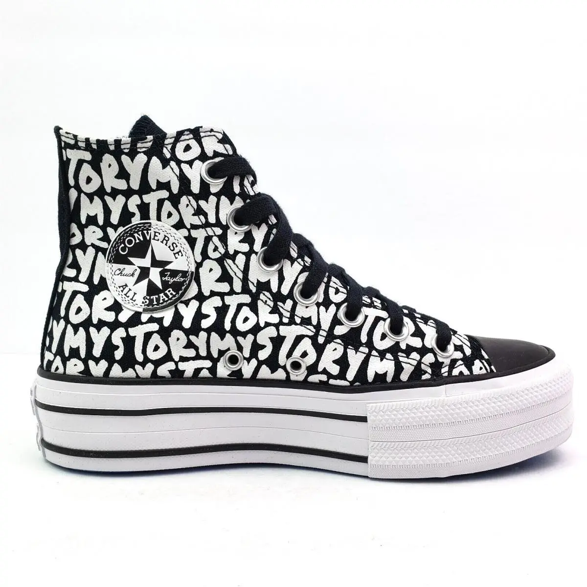 Converse shoes - Converse CTAS Double Stack Lift Hi - Black 1