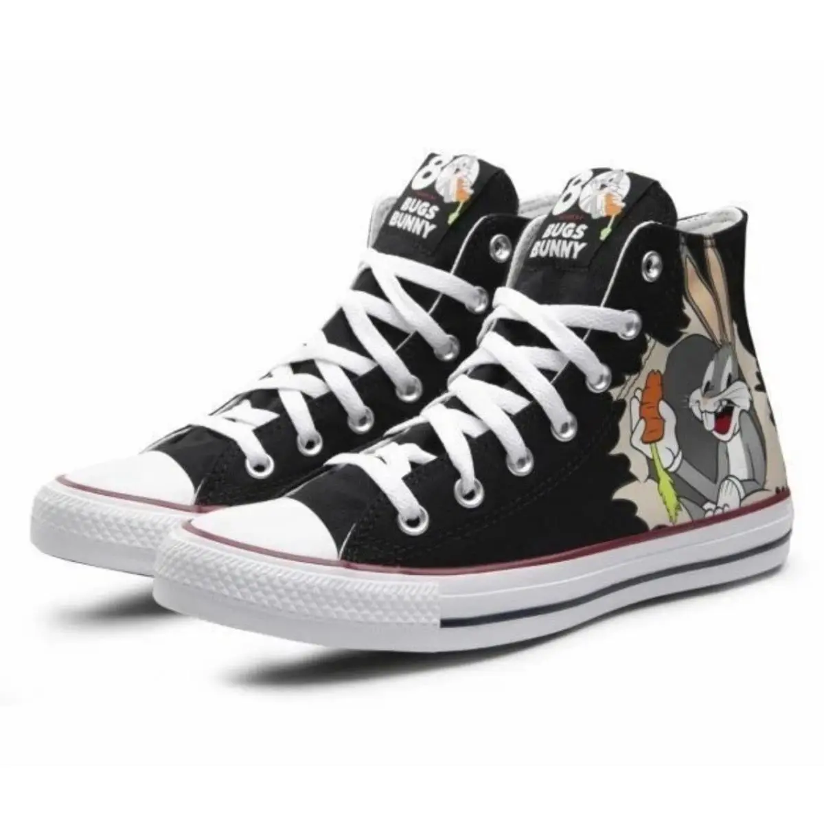 Converse Chuck Taylor Bugs Bunny 80th Anniversary Hi Top Men 7.5 Wmns 9.5