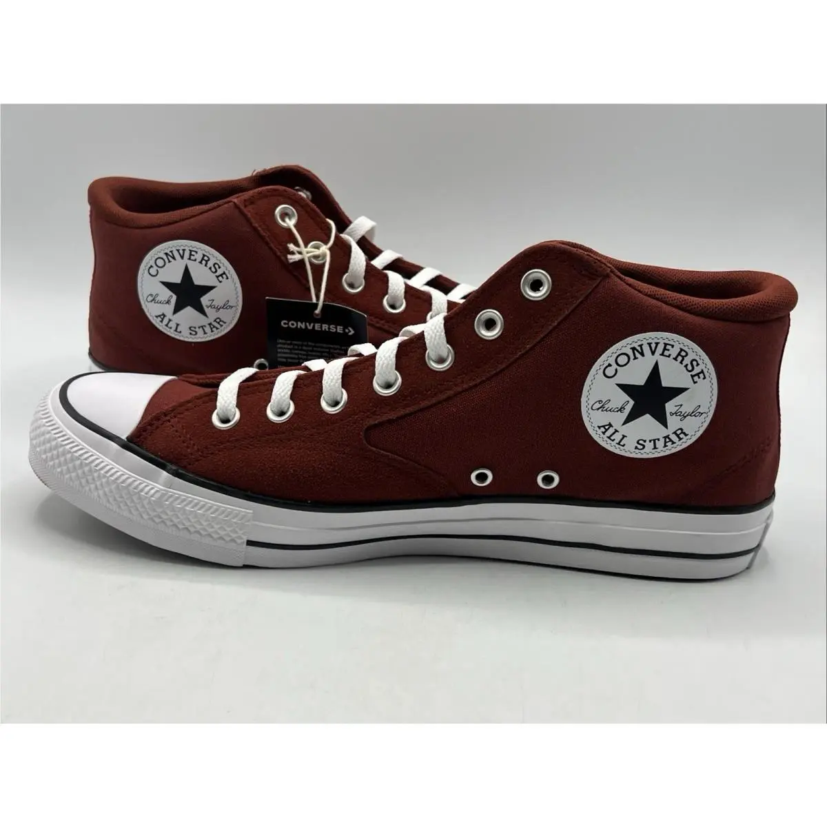 Converse Ctas Malden Street Mid Men`s Size 11.5 Rust Red Suede Sneakers