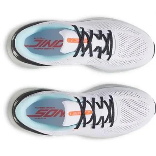 Under Armour shoes - WHITE-HYDRO GREEN-METALLIC SILVER 6