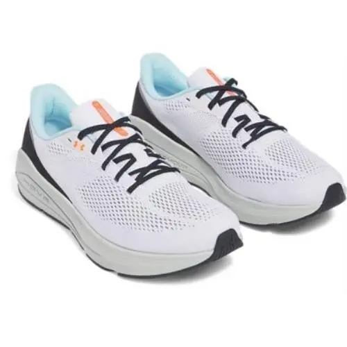 Under Armour shoes - WHITE-HYDRO GREEN-METALLIC SILVER 7